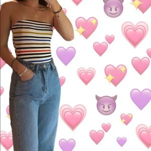 Urban Outfitters Striped Bodysuit